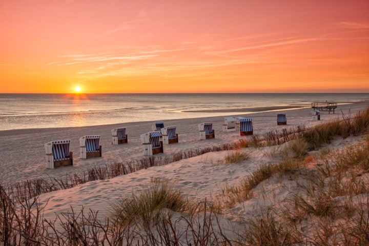 Sonnenuntergang auf Sylt