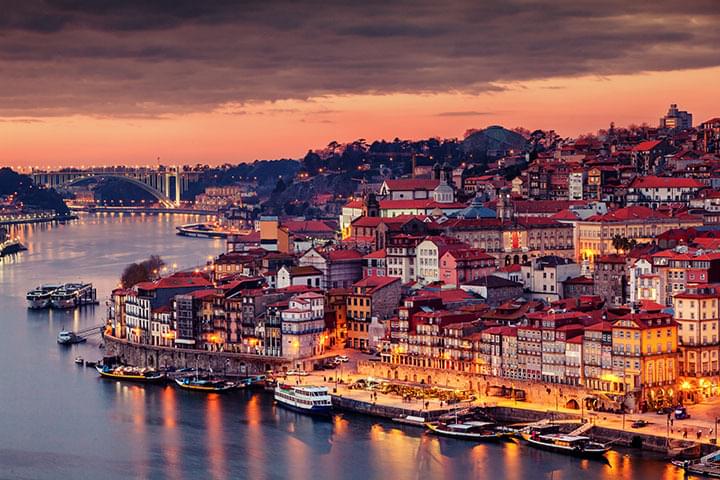Porto bei Dämmerung