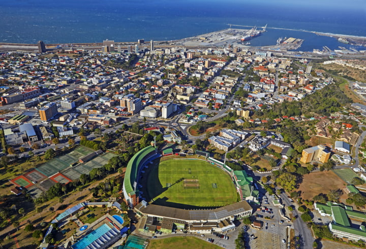 Port Elizabeth aus der Vogelperspektive