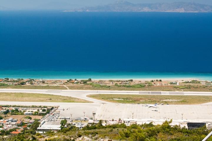 Landebahn Flughafen Rhodos