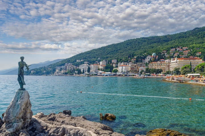 Blick auf Opatija