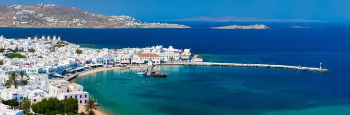 Panorama von Mykonos