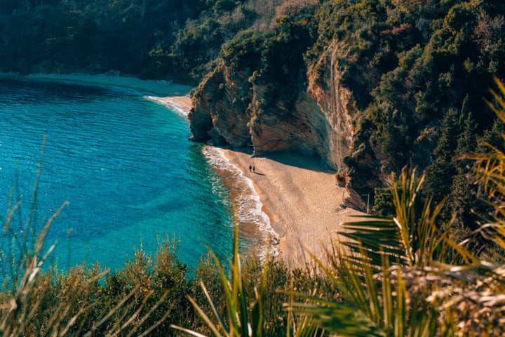 Mogren Beach in Budva