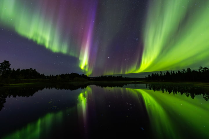 Nordlichter in Schweden