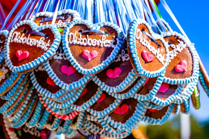 Ingwerherzen auf dem Oktoberfest in München