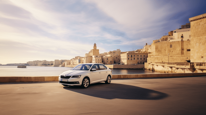 Mietwagen in Malta in der Stadt
