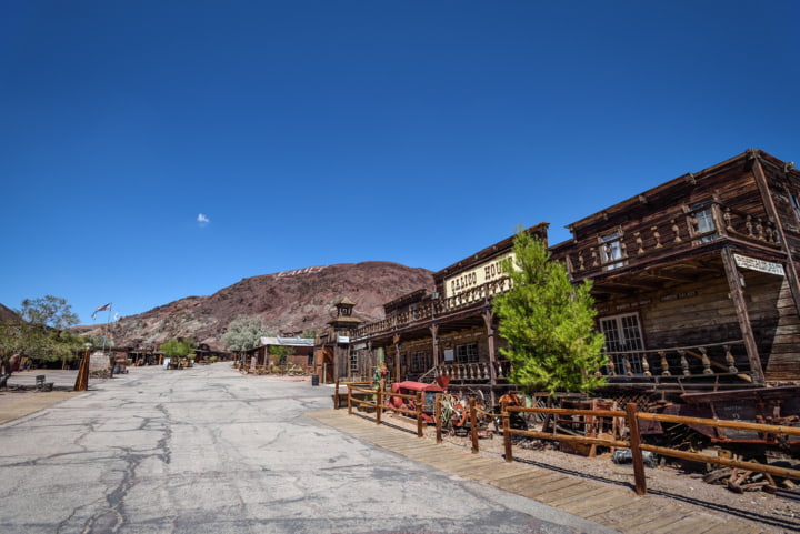 Strasse in der Calico Ghost Town