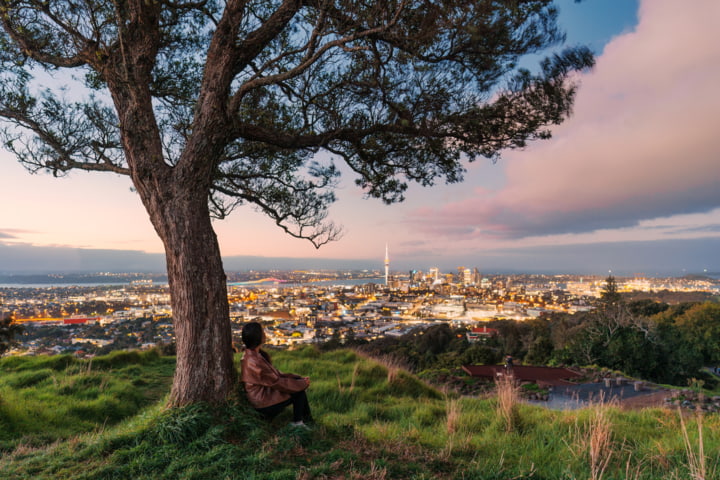 Aussichtspunkt vom Mount Eden in Auckland
