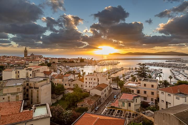 Blick auf Alghero
