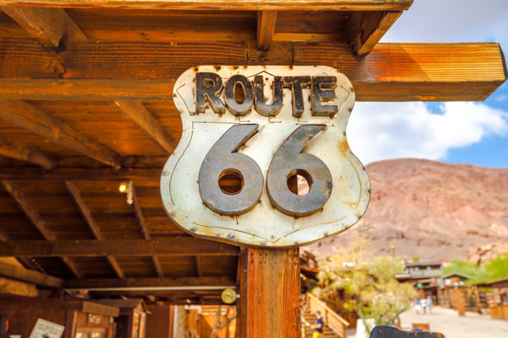Route 66 Vintage Schild
