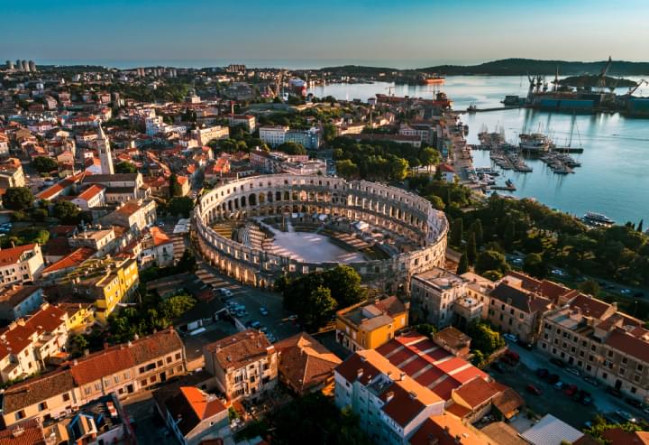 Pula von oben