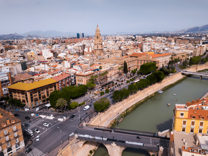 Blick auf Murcia